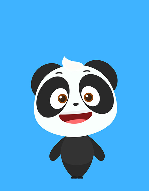 鼠绘3D卖萌卡通熊猫图片的PS教程