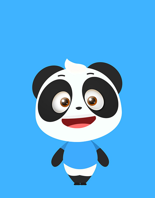 鼠绘3D卖萌卡通熊猫图片的PS教程