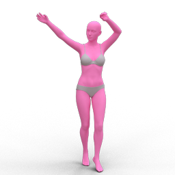 舞动人物姿势3D模型