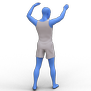 舞动人物姿势3D模型