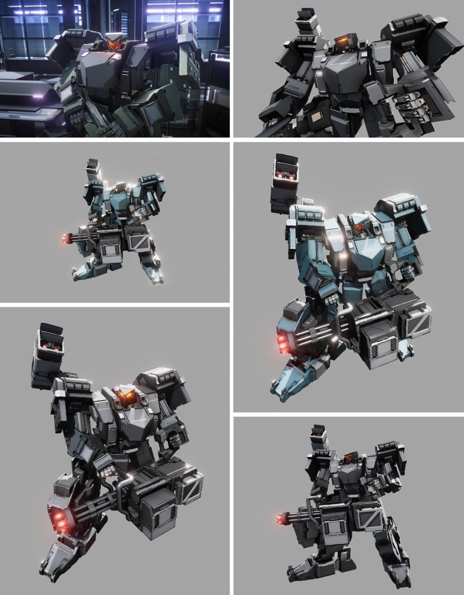 Unity模型制作：战斗机器人