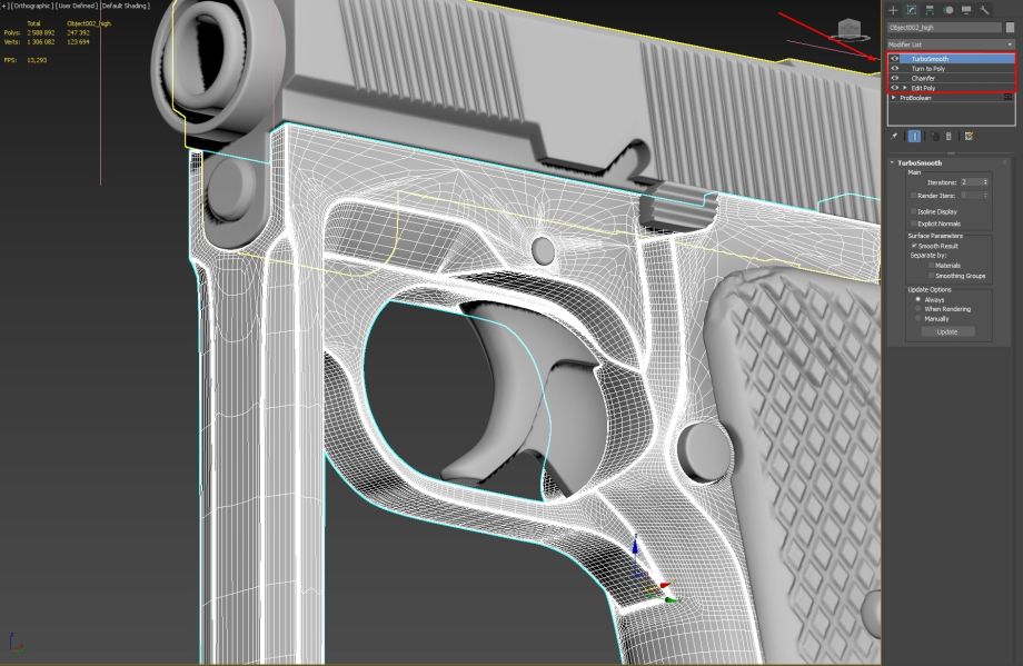ZBrush手枪模型制作教程