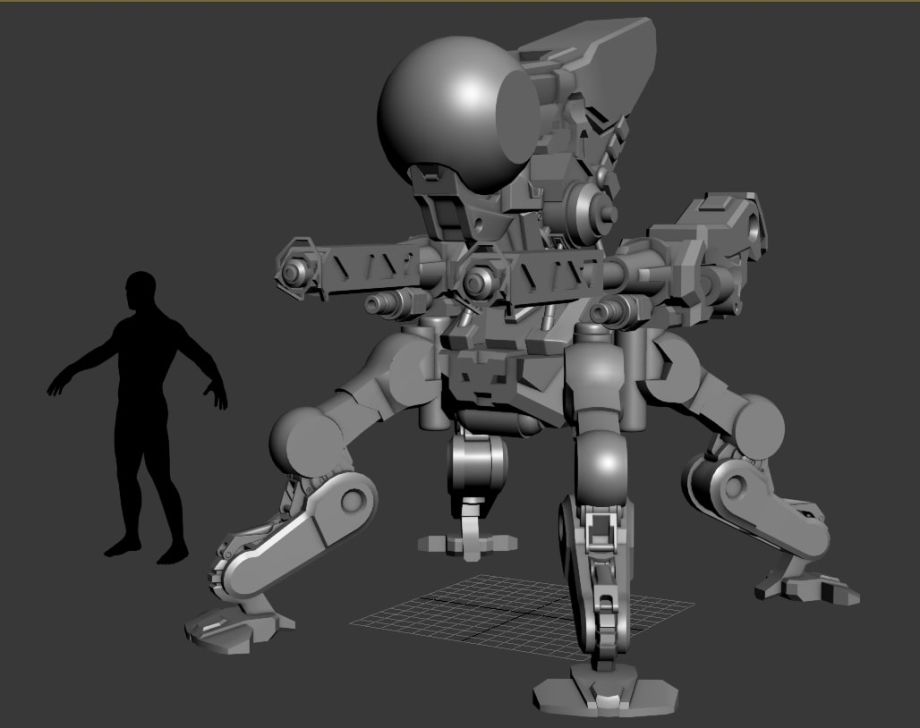 用3dsmax制作炫酷的机器人模型