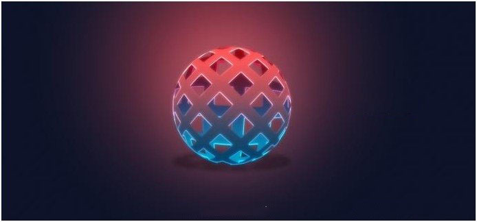 PS制作3D光感球体