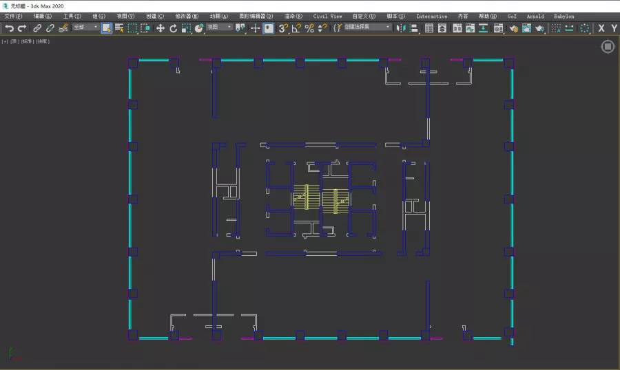 3dmax如何导入CAD图纸