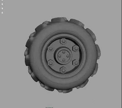使用Maya制作汽车轮胎模型