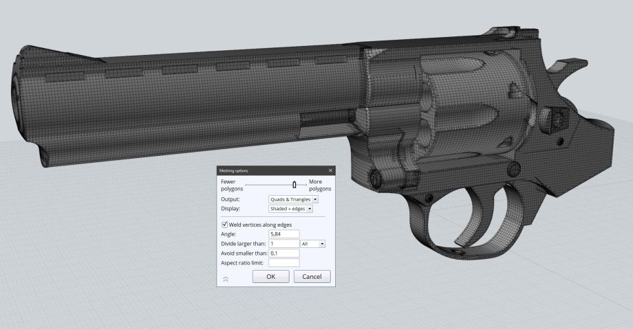 在ZBrush中制作左轮手枪模型