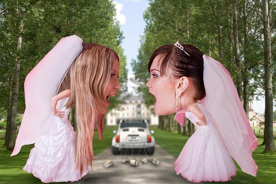 “PS制作两个大头新娘吵架的图像步骤图12”