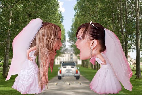 “PS制作两个大头新娘吵架的图像步骤图11”