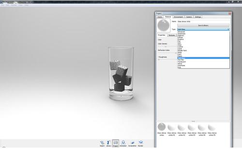 keyshot渲染教程：keyshot教你如何简单的渲染冰与水