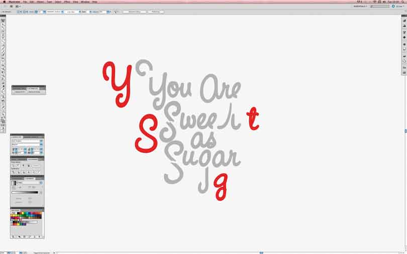 Illustrator巧克力字体制作教程