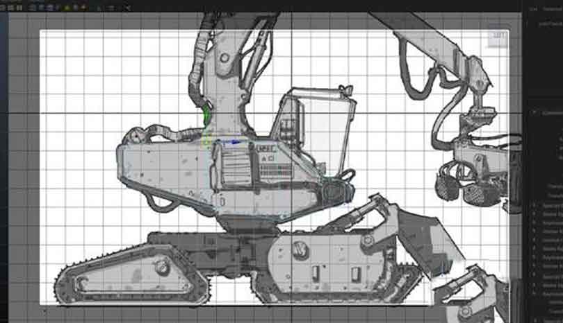 Maya工程车辆硬表面建模之移动参考图像之后的点