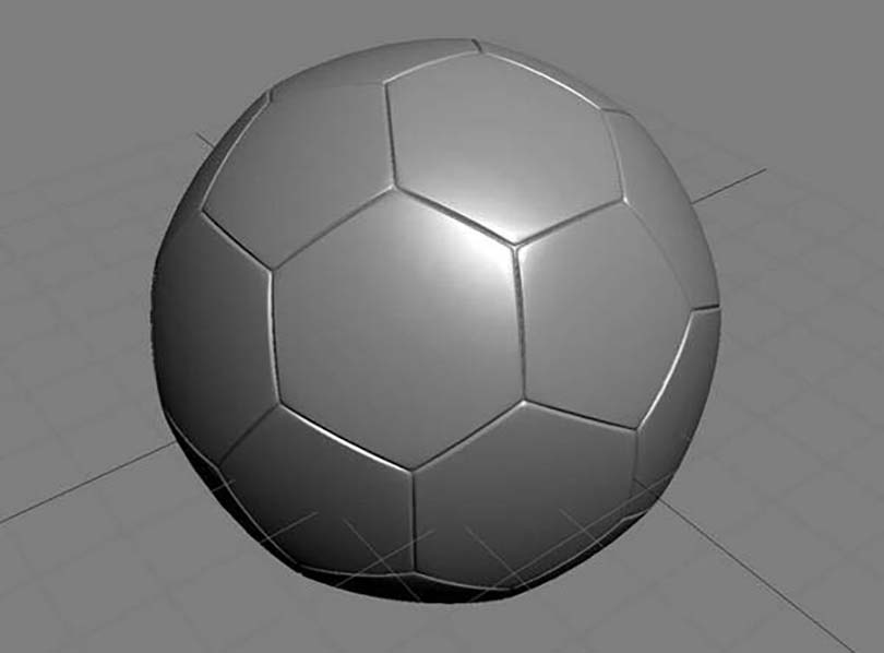 3DsMAX足球贴图具体的制作步骤之使用脚本创建一个足球