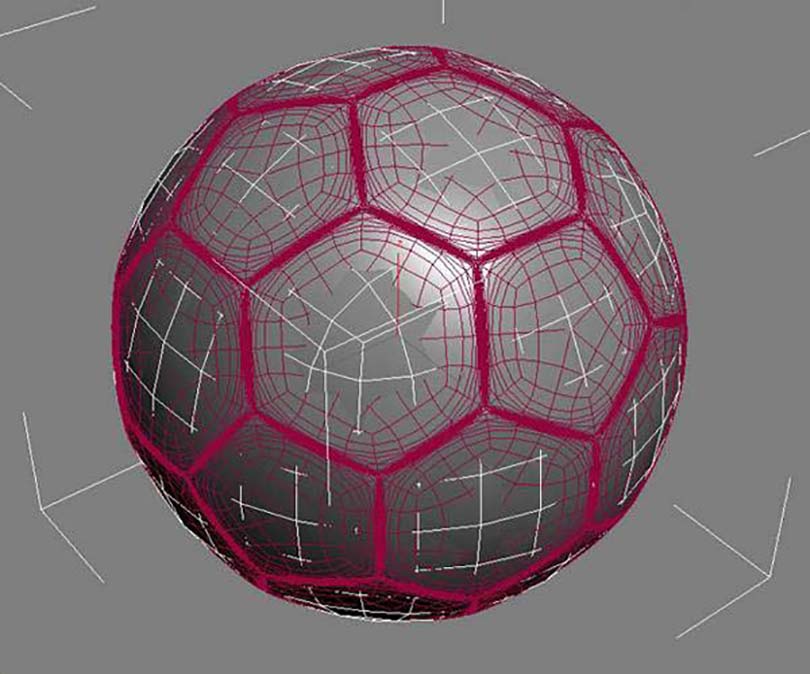 3DsMAX足球贴图具体的制作步骤之得到正确的法线贴图