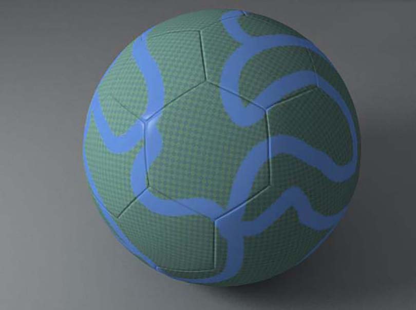 3DsMAX足球贴图具体的制作步骤之最终效果图