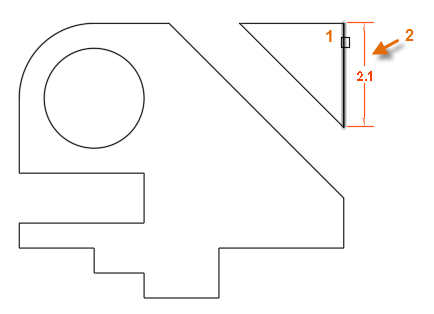 创建CAD线性标注之选择线段尺寸
