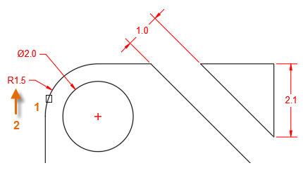 创建CAD线性标注圆角和圆
