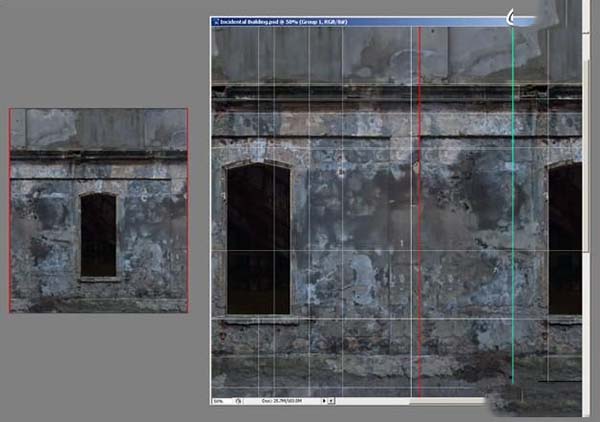 3DsMAX纹理贴图技巧之背景建筑纹理贴图大小参数设置