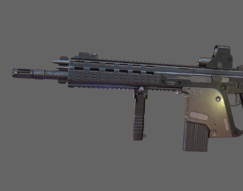 次世代游戏道具模型制作之G56突击步枪实战教程核心知识点