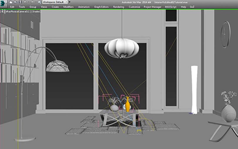 3dsMax室内场景制作步骤之照明与渲染