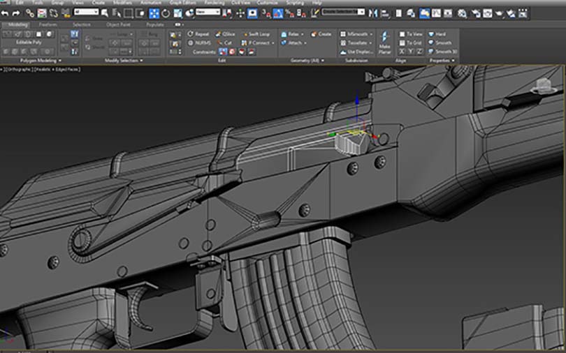 3dsMax高精度次世代游戏枪械模型之《AK47》全流程案例教程之模型创建