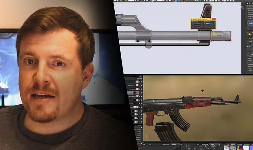 3dsMax高精度次世代游戏枪械模型之《AK47》全流程案例教程特色