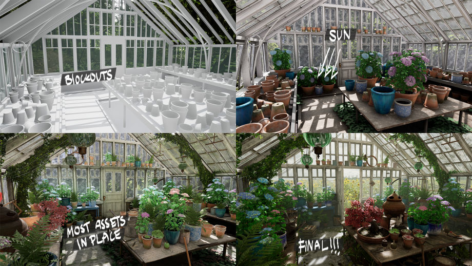 UE4温室植被和照明工作流程