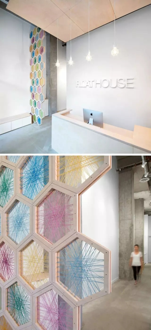 六边形在室内设计中的数种创意用法 资源库 原翼虎网