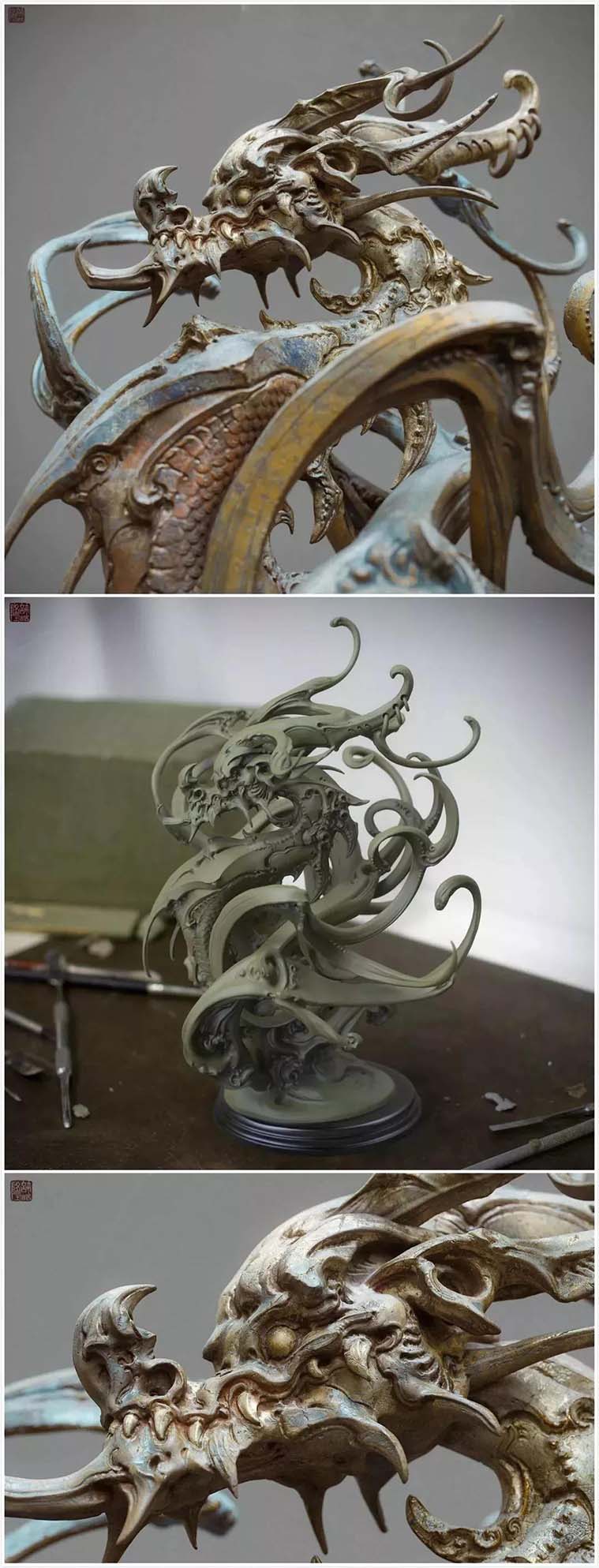 中国艺术家许喆隆  作品《龙》