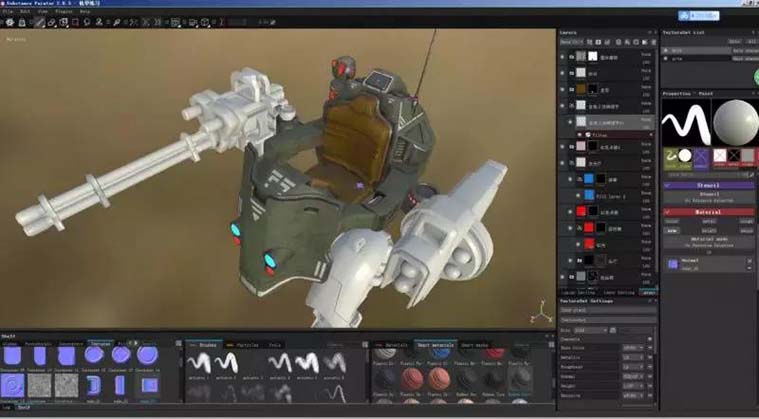 次世代游戏模型《重机甲战士》制作全流程之学员作品制作流程
