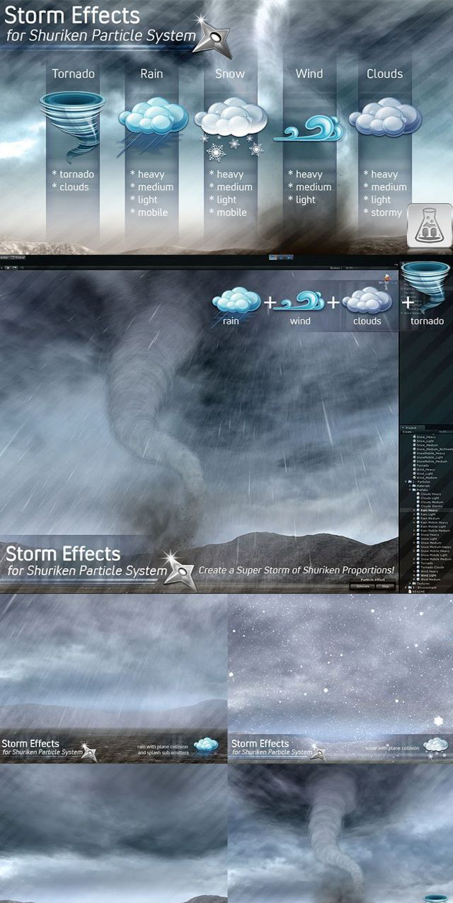 Storm Effects 1.0 unity3d风暴特效粒子插件